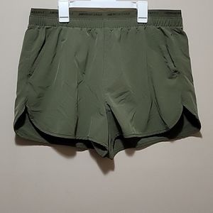 Green aerie athletic shorts